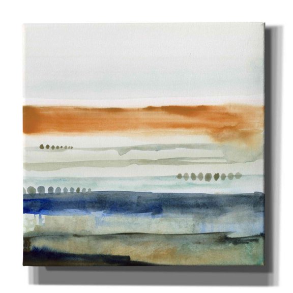 Epic Graffiti 'Sunwashed Strata I' by Victoria Borges, Canvas Wall Art, 37"x37"
