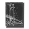 thumbnail image 1 of Epic Graffiti 'Suspension Bridge Blueprint II' by Ethan Harper Canvas Wall Art, 40"x54", 1 of 3