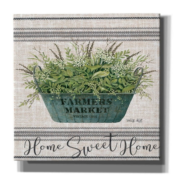 Epic Graffiti 'Sweet Home' by Cindy Jacobs, Canvas Wall Art, 18"x18"