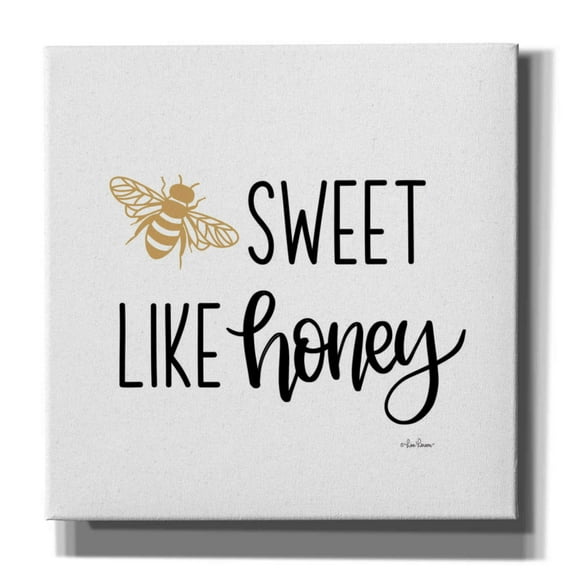 Epic Graffiti'Sweet Like Honey' by L. Larson, Giclee Canvas Wall Art, 37"x37"