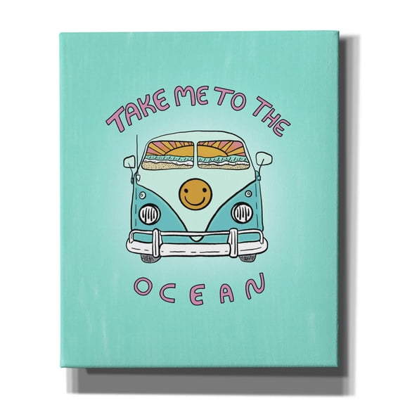 Epic Graffiti 'Take Me To Ocean'  by Club Daydream Canvas Wall Art, 20" x 24"
