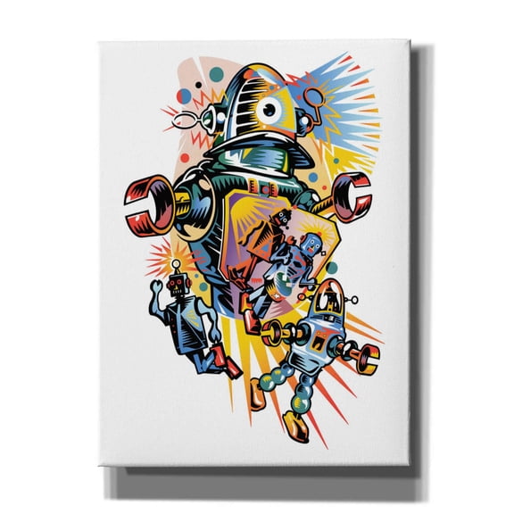 Epic Graffiti 'Take Me To Your Client' by David Chestnutt, Giclee Canvas Wall Art, 40"x54"