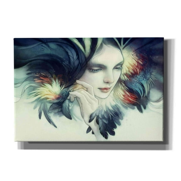 Epic Graffiti 'Tavuk' by Anna Dittman, Giclee Canvas Wall Art, 26"x18"