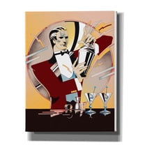Epic Graffiti 'Tending Bar' by David Chestnutt, Giclee Canvas Wall Art, 26"x34"