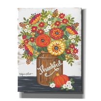 Epic Graffiti 'Thankful Bouquet' by Annie LaPoint, Giclee Canvas Wall Art, 26"x34"