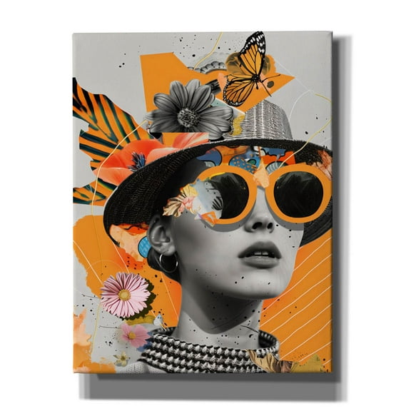 Epic Graffiti 'The Collage Girl No 1'  by Andreas Magnusson Canvas Wall Art, 26" x 34"