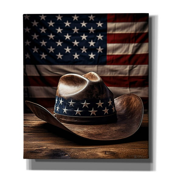 Epic Graffiti 'The Cowboy Hat' by Momart Canvas Wall Art, 26" x 30"