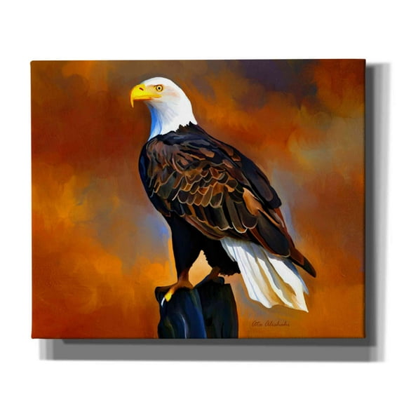 Epic Graffiti 'The Eagle' by Ata Alishahi, Giclee Canvas Wall Art, 24"x20"