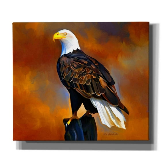 Epic Graffiti 'The Eagle' by Ata Alishahi, Giclee Canvas Wall Art, 30"x26"