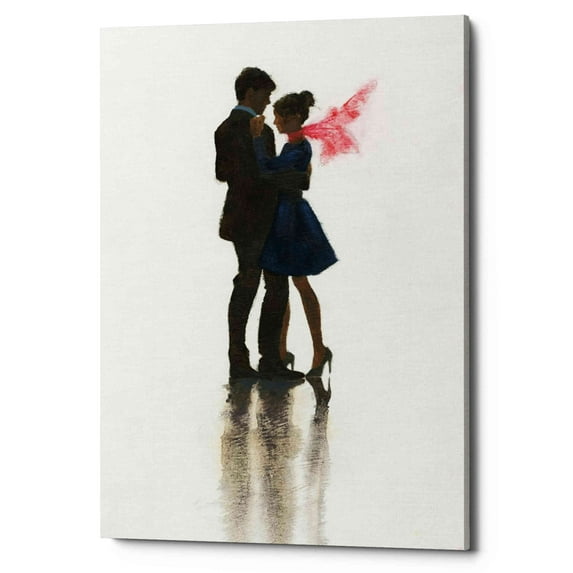 Epic Graffiti 'The Embrace II' by Marco Fabiano, Canvas Wall Art, 40"x54"