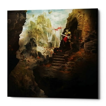 Epic Graffiti  "The Empire" by Jonathan Lam, Giclee Canvas Wall Art, 18"x18" - 18" x 18"