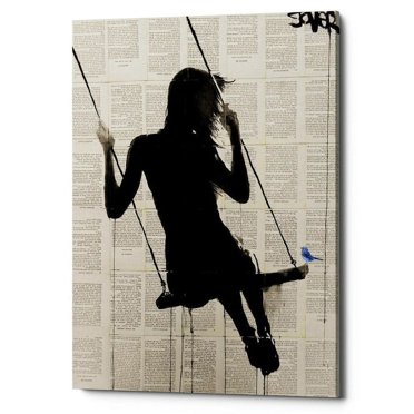 Epic Graffiti 'The Freedom of Sometimes' by Loui Jover, Canvas Wall Art, 12"x16"