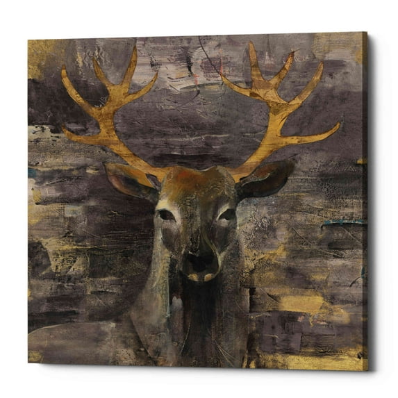 Epic Graffiti 'The Leader Gold' by Albena Hristova, Canvas Wall Art, 18"x18"