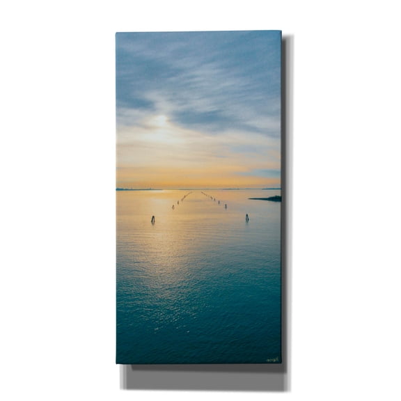 Epic Graffiti 'The Morning Lagoon Runway' by Life BeautifuLEE Canvas Wall Art, 12" x 24"