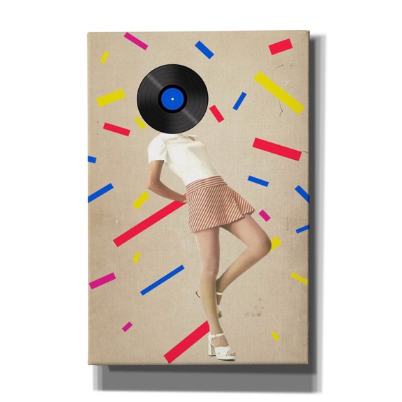 Epic Graffiti 'The Party Never Ends' by Elo Marc, Canvas Wall Art, 12"x18"