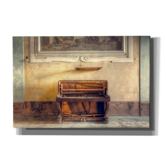 Epic Graffiti 'The Piano' by Roman Robroek, Canvas Wall Art, 18"x12"