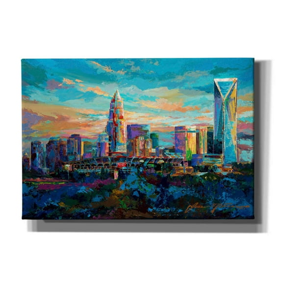 Epic Graffiti 'The Queen City Charlotte North Carolina' by Jace D McTier, Giclee Canvas Wall Art, 26"x18"