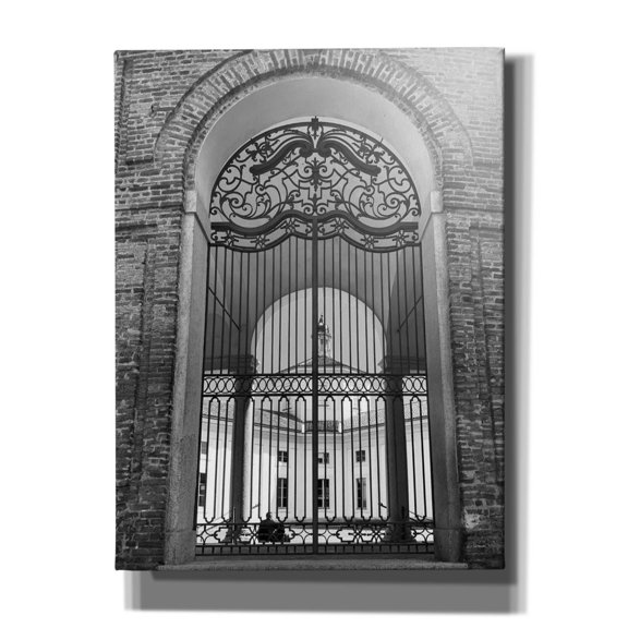 Epic Graffiti 'The Rotunda BNW' by IMB, Canvas Wall Art, 12"x16"