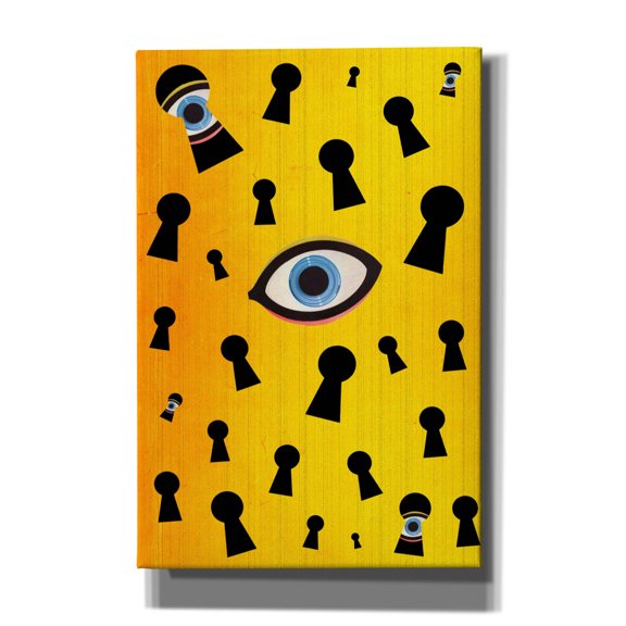 Epic Graffiti 'They Are Watching' by Elo Marc, Canvas Wall Art, 12"x18"