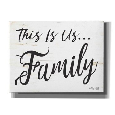 Epic Graffiti 'This is us..Family' by Cindy Jacobs, Canvas Wall Art, 16"x12"