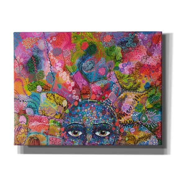 Epic Graffiti 'Thought Cloud2 by Noemi Ibarz, Canvas Wall Art, 34"x26"