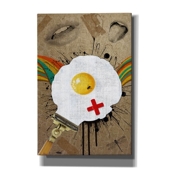 Epic Graffiti 'Time for Breakfast' by Elo Marc, Canvas Wall Art, 12"x18"