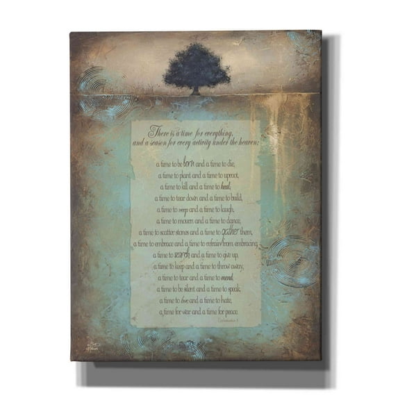 Epic Graffiti 'Time for Everything' by Britt Hallowell, Canvas Wall Art, 26"x34"