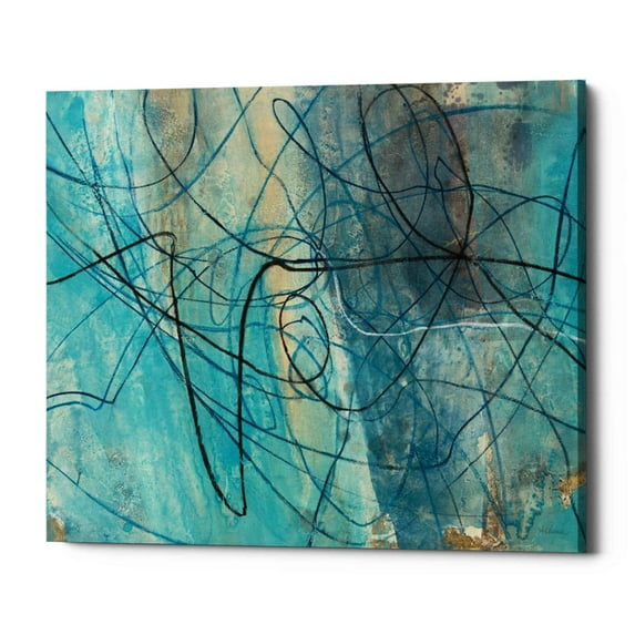 Epic Graffiti 'To the Sea' by Albena Hristova, Canvas Wall Art, 18"x16"