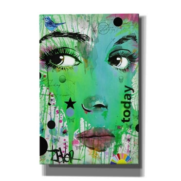 Epic Graffiti 'Today' by Loui Jover, Canvas, Wall Art, 40"x60"