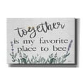 thumbnail image 1 of Epic Graffiti 'Together Is My Favorite Place' by Susie Boyer, Giclee Canvas Wall Art, 60"x40", 1 of 8