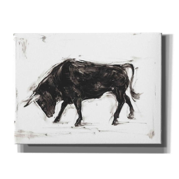 Epic Graffiti 'Toro I' by Ethan Harper Canvas Wall Art, 34"x26"