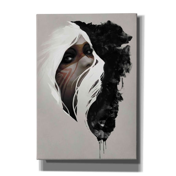 Epic Graffiti 'Totem' by Jeff Langevin, Canvas Wall Art, 18"x26"