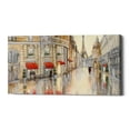 thumbnail image 1 of Epic Graffiti  "Touring Paris Couple" by Julia Purinton, Giclee Canvas Wall Art, 12"x24", 1 of 2