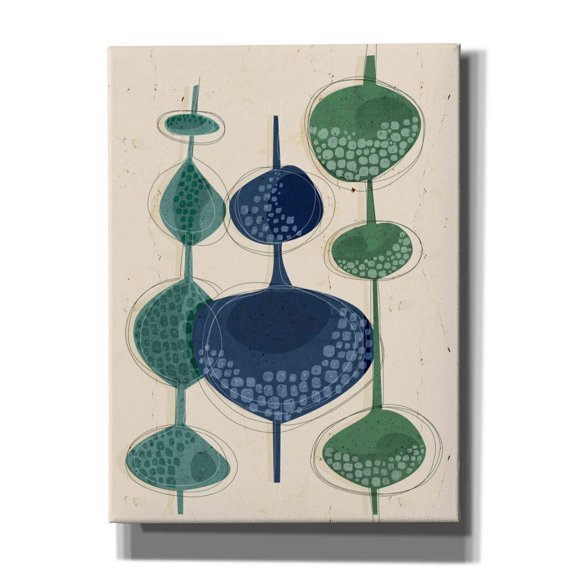 Epic Graffiti 'Towering Trees' by Ishita Banerjee Giclee Canvas Wall Art, 40"x54"