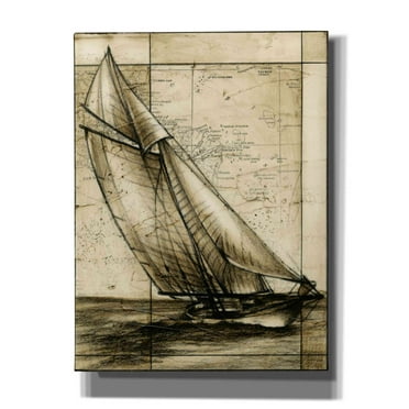 Epic Graffiti 'Tradewinds II' by Ethan Harper Canvas Wall Art, 12"x16"