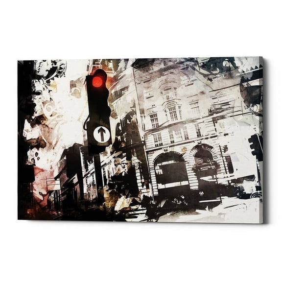 Epic Graffiti "Traffic" by Jonathan Lam, Giclee Canvas Wall Art, 60"x40" - 60" x 40"
