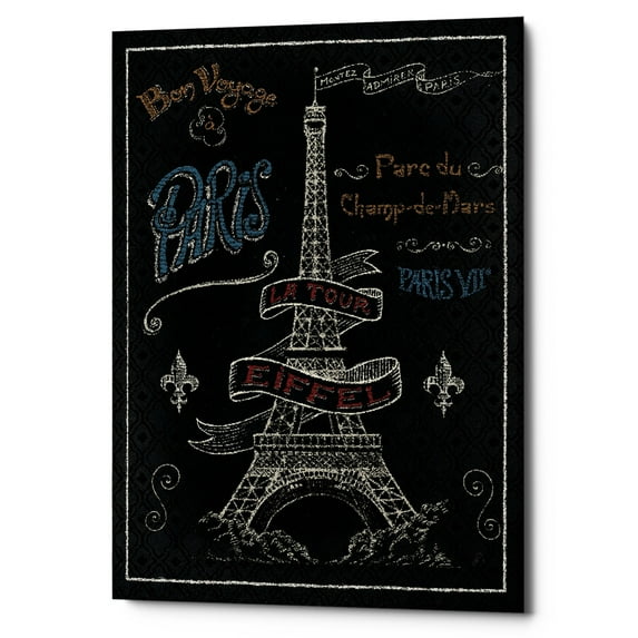 Epic Graffiti 'Travel to Paris I' Canvas Wall Art, 12"x16" 40" x 54"