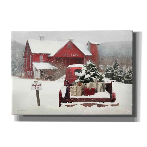 Epic Graffiti 'Tree Farm Christmas' by Lori Deiter, Canvas Wall Art, 26"x18"