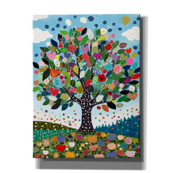 Epic Graffiti 'Tree Of Lifes Joyful Harmony' by Doron David Canvas Wall Art, 12" x 16"