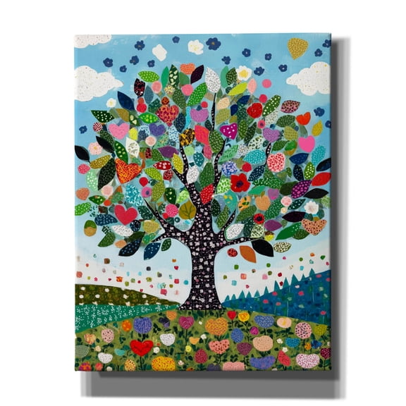 Epic Graffiti 'Tree Of Lifes Joyful Harmony' by Doron David Canvas Wall Art, 26" x 34"