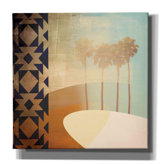 Epic Graffiti 'Tropic Two' by Louis Duncan-He, Giclee Canvas Wall Art, 37"x37"