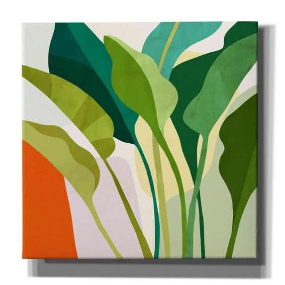 Epic Graffiti 'Tropica I' by Victoria Borges, Canvas Wall Art, 37"x37"