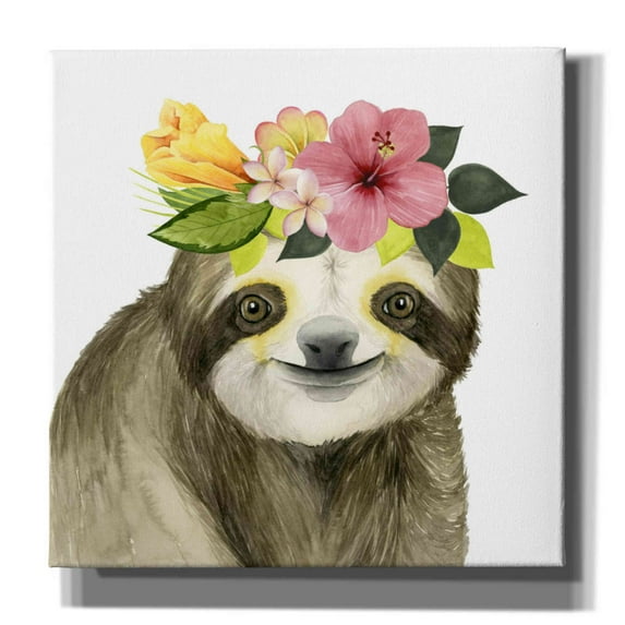 Epic Graffiti 'Tropical Halo VIII' by Grace Popp, Canvas Wall Art, 37"x37"