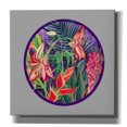 thumbnail image 1 of Epic Graffiti 'Tropical Rain - Circle' by Carissa Luminess, Canvas Wall Art, 18"x18", 1 of 2