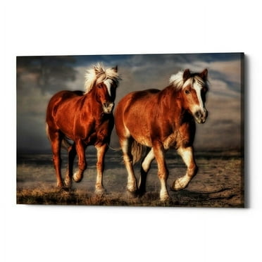 Epic Graffiti  "Trotting," Giclee Canvas Wall Art, 18"x26" 18" x 26"