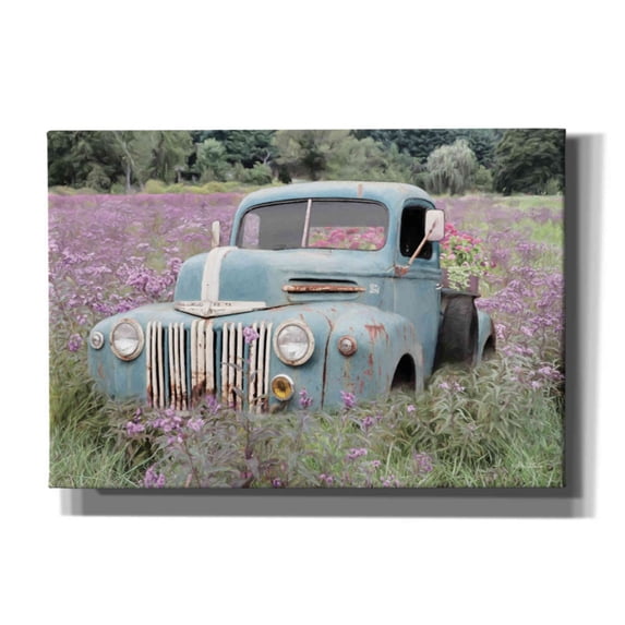Epic Graffiti 'Truckload of Happiness' by Lori Deiter, Canvas Wall Art, 26"x18"