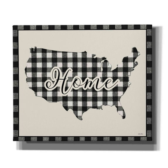 Epic Graffiti 'USA Home Plaid' by Lori Deiter, Canvas Wall Art, 24"x20"