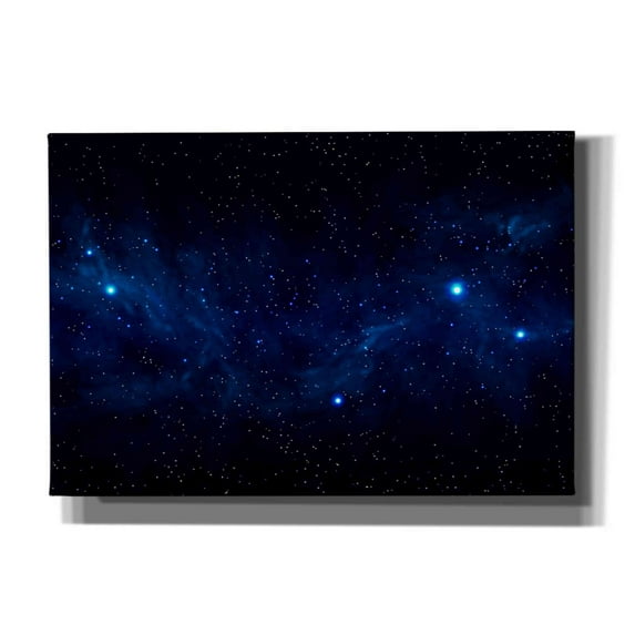 Epic Graffiti 'Ultramarine Space' by Epic Portfolio, Canvas Wall Art, 26"x18"