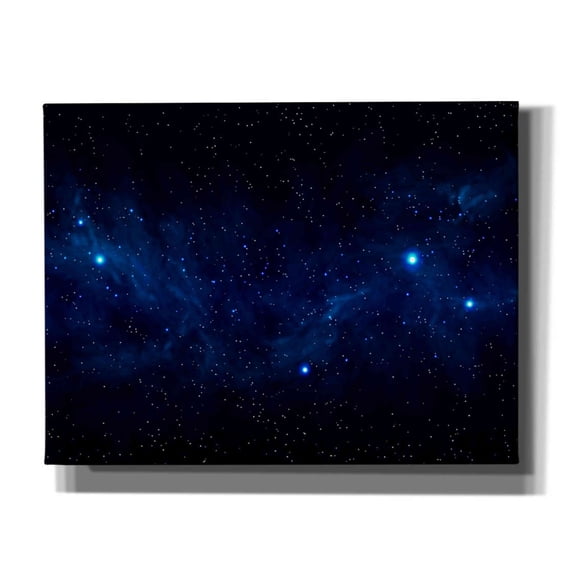 Epic Graffiti 'Ultramarine Space' by Epic Portfolio, Canvas Wall Art, 34"x26"