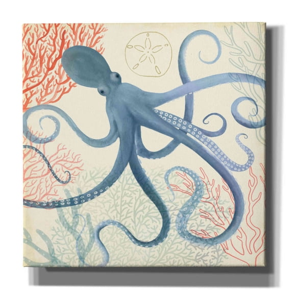 Epic Graffiti 'Underwater Whimsy III' by Victoria Borges, Canvas Wall Art, 18"x18"